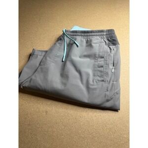 Birddogs Mens Gym Shorts Gray‎ Blue Liner Elastic Waist Pockets XXL 2470